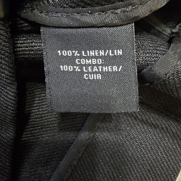 Lafayette 148 New York Black Linen Full Zip Jacket with Leather Accents 6P - Picture 12 of 12